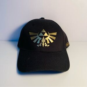 NWT 2008 Official Nintendo Anoma Gold and Black Zelda Men’s Fitted Hat Size Sm